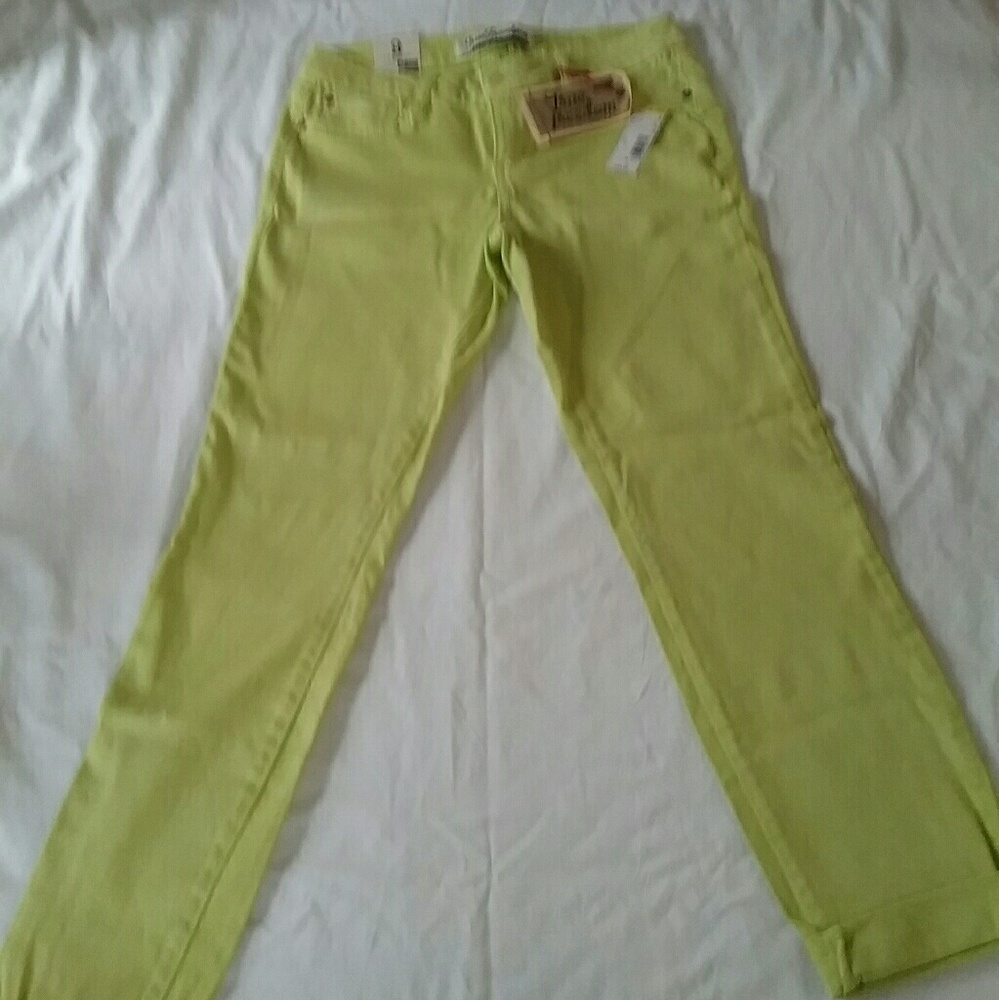 True Freedom Chartreuse Jeans - Picture 3 of 5